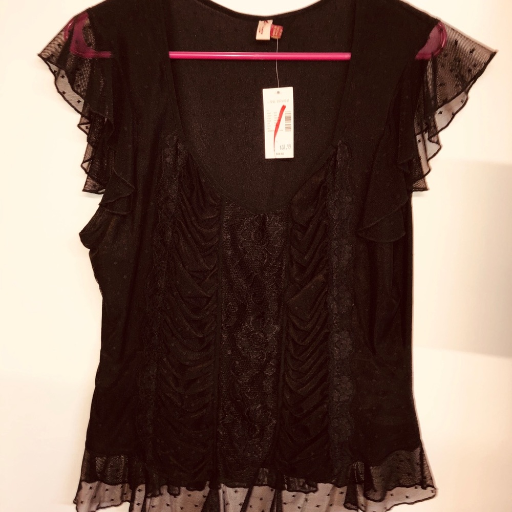 Lane Bryant lace shirt!